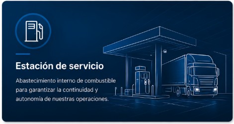 Estación de servicio: abastecimiento interno de combustible para garantizar la continuidad y autonomía de las operaciones